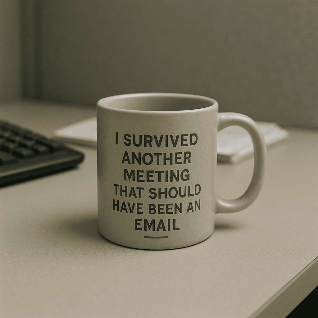 I Survived Another Meeting Mug